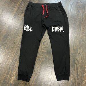 Kill Crew Sweatpants Men’s 3XL Black Red Joggers Drawstring Pockets